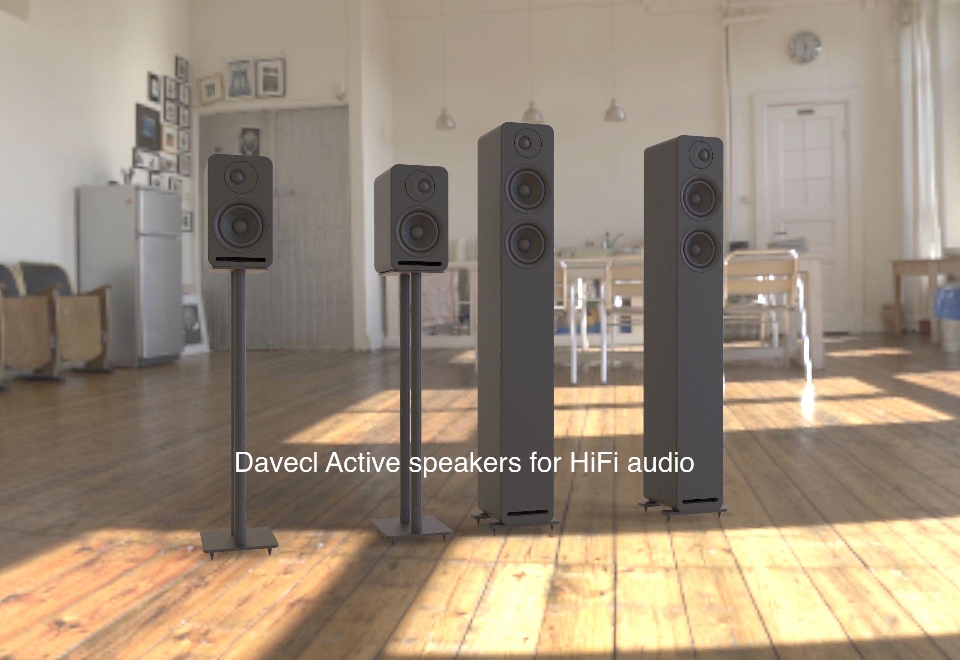 مكبرات صوت HIFI ثنائية الاتجاه مقاس 4 بوصة عالية اللمعان - مكبر صوت لرف الكتب