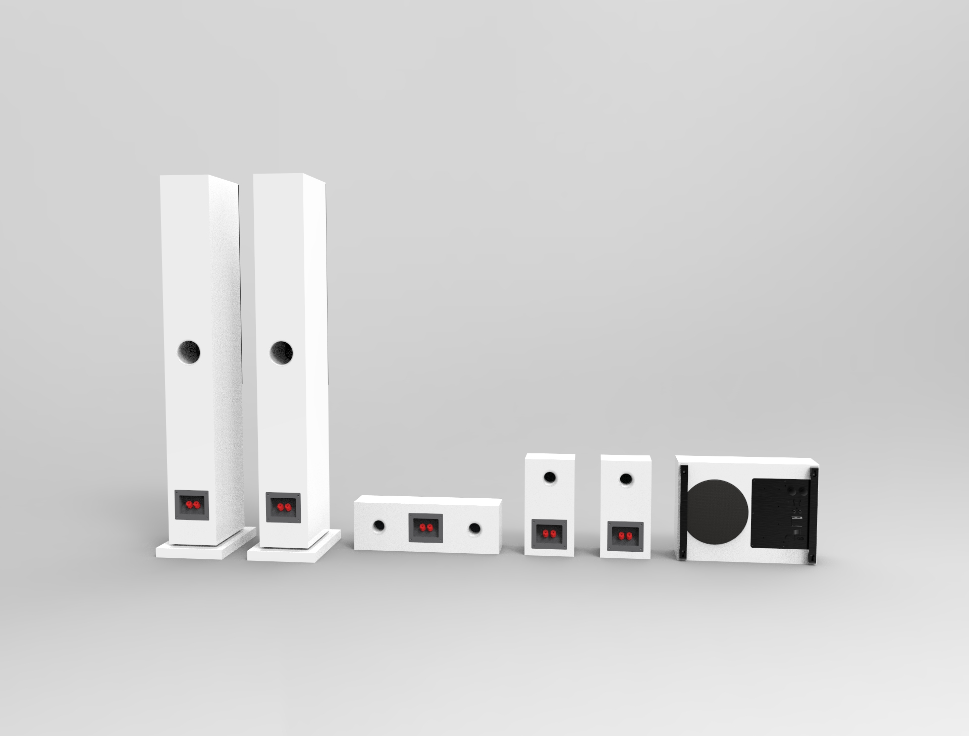 مكبرات صوت HIFI عالية اللمعان