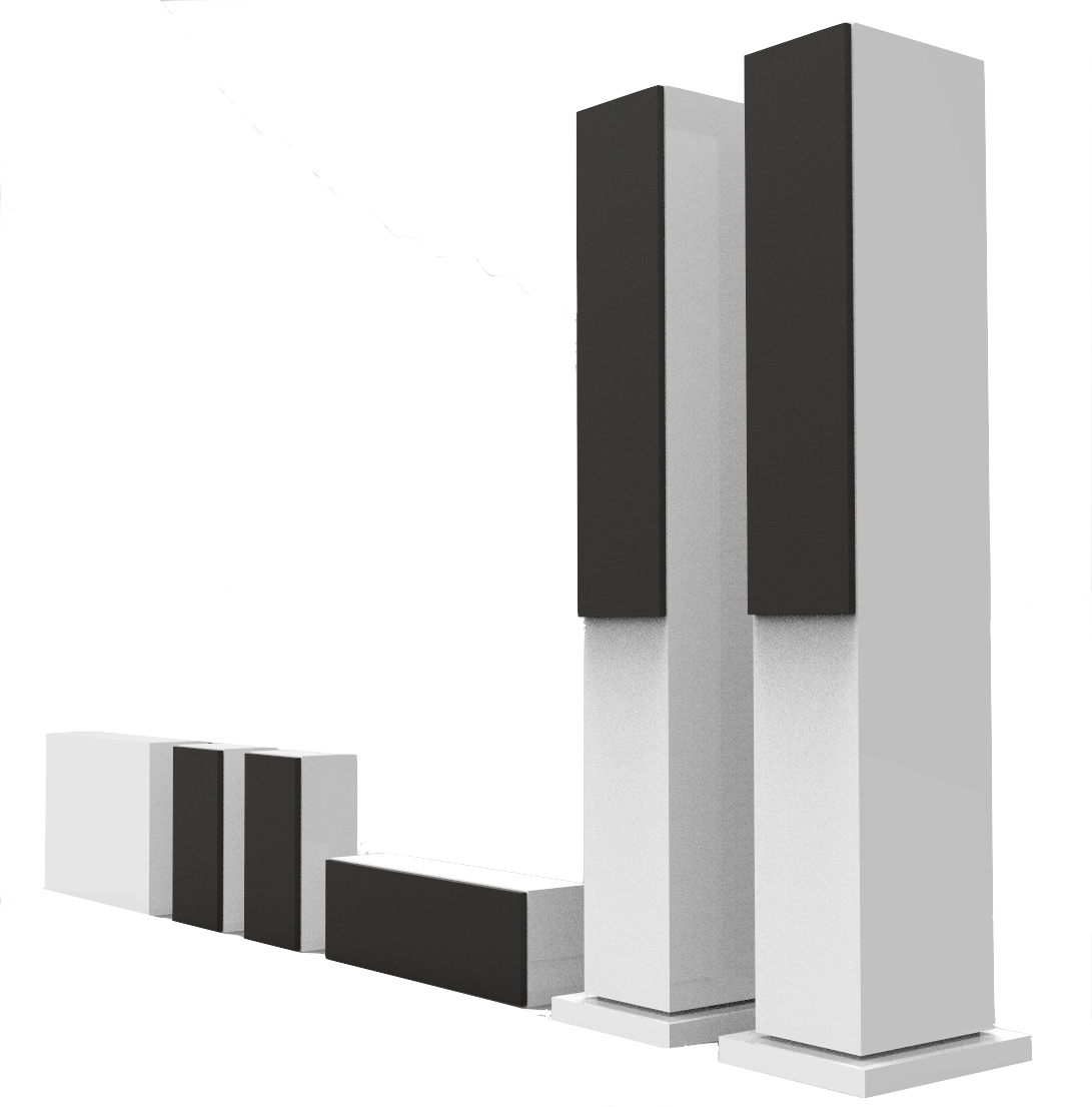 مكبرات صوت HIFI عالية اللمعان